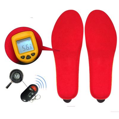 China Shock Absorption Remote Control Winter Smart Heated Insoles for Women and Men Rechargeable Smart Foot Heater 3.7V 1800mAh for sale