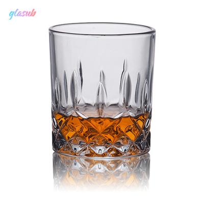 China Classic Whiskey Glass With Thick Bottom Wholesale Engraved Mini Whiskey Glasses Sublimation Clear Logo Old Fashioned Crystal Cup Custom Made For Irish Bourbon Whiskey for sale