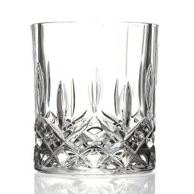 China Classic Whiskey Glass With 300ml Thick Bottom Premium Clear Creative Whiskey Glass Crystal Whiskey Glass Sublimation Logo With Thick Bottom As Gifts For Men for sale