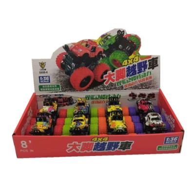 China Color Plastic Children's Doodle Toy Car 360 Off-Road Toy Car Rotating Four-Drive for sale