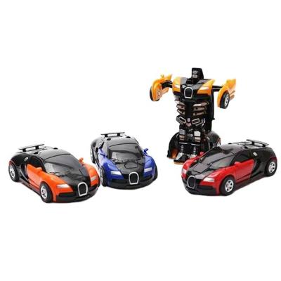 China One-button inertial deformation children's toy car collision deformation collision deformation for sale