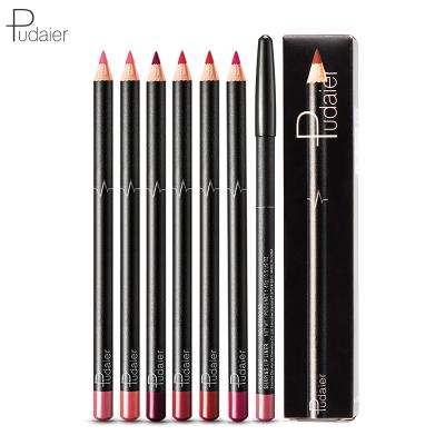 China Vegan Waterproof Cruelty Free Private Label Lip Pen Moisturizing Easy Liner To Color 6 PCS Waterproofs Each Set for sale