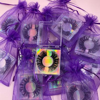 China Wholesale good quality private label false mink eyelashes 25mm eyelash packaging box custom mink lashes3d for sale