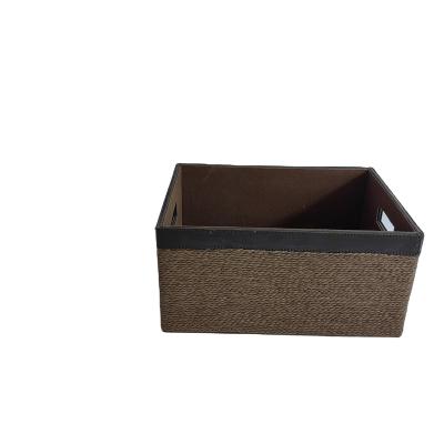 China Sustainable Square Storage Basket Wardrobe Storage Box Basket Kitchen Vegetable Storage Serving Baskets for sale