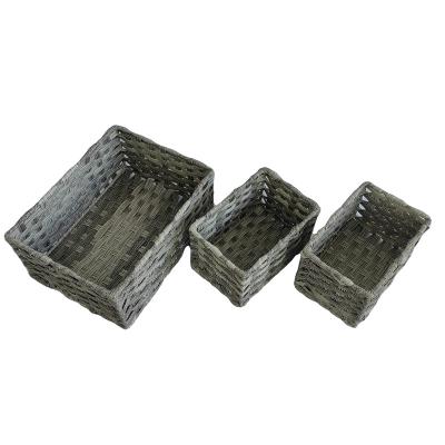 China Sustainable Custom Woven Pet Storage Basket Toy Storage Box And Dog Toy Storage Basket for sale