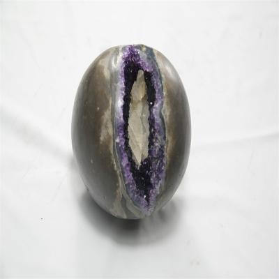 China Wholesale Europe Quality Amethyst Smile Sphere Amethyst Open Hole for sale