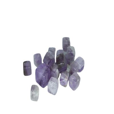 China China Wholesale Natural Crystal Stones Quartz Light Purple Amethyst Gemstone Cube Tumbled Square Healing Stones for sale