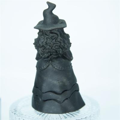 China Europe Wholesale Supply Natural Handmade Obsidian Carving Witch Crystal Craft For Halloween Witches Decoration for sale