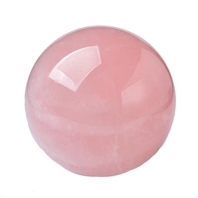 China China Wholesale High Quality Natural Rose Quartz Ball Small Polished Crystal Ball For Meditation for sale