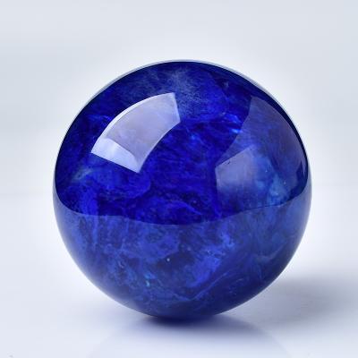 China China Wholesale High Quality Natural Blue Cast Crystal Stone Ball Healing From China For Home Decoration for sale