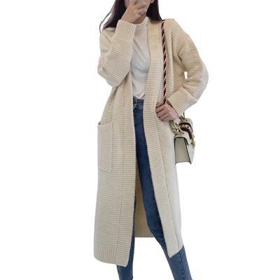 China Anti-wrinkle latest new arrival loose women plus size sweater open front long coat for sale