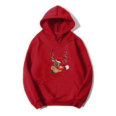 China Anti-Wrinkle Hoodie Airbrush Customized Cotton Polyester Soft Touch Pullover Snowman Printed Loose Women Sweater Oversized Hoodies for sale