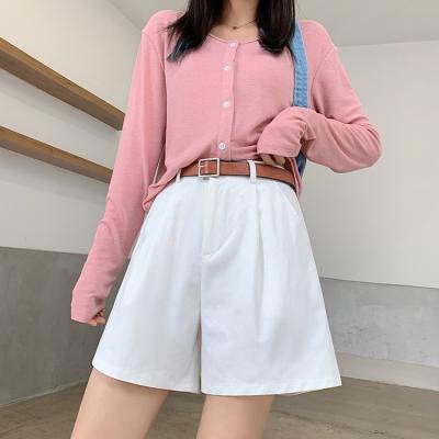 China Parride Customized Cotton Women Shorts Summer New Fashion Casual Girl's Shorts White Short Pants For Women for sale