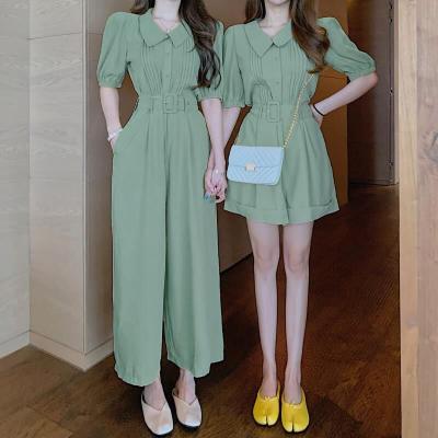 China Wholesale QUICK DRY custom design ladies overalls elegant new arrivals girls dress long and short shirt overalls with belt for sale