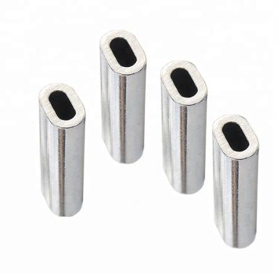 China Aluminum Alloy Aluminum Oval Crimp Sleeves , Fishing Accessories for sale