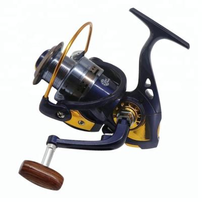 China Slim and Lightweight Stainless Steel Spinning Fishing Reel Metal Shallow Body with 5.2:1 Balls Violet Carp Max Drag Dual for sale