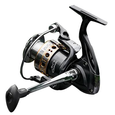 China Aluminum Body Rotating Fishing Reel Handle Replacement Aluminum Reels All Aluminum Folding Solid Handle Body for sale