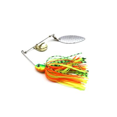 China Spinnerbait Kit Hard Plastic Freshwater Bait Hard Metal Jig Spinner Blade Bass Salmon Fishing Lure Double Willow Saltwater A5 for sale