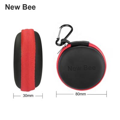 China Waterproof Cheap Customized Eva Earphone Waterproof Small Round Zipper Storage Hard Case for sale