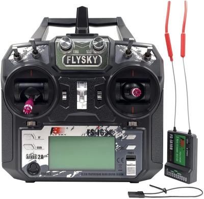 China Flysky FS-i6X 2.4GHz 10CH AFHDS 2A RC Transmitter with IA6B i-BUS Receiver for Rc Airplane FS-i6X 2 mode for sale