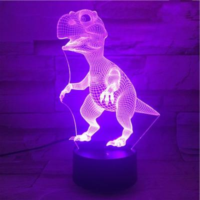 China Contemporary Remote Controller 16 Colors Changeable Animal Shape Acrylic 3 D Table Lamp LED Night Light For Gift Christmas Home Decoration for sale