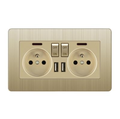 China Commercial Russian Type 86 European Power Outlet 16A Regulations Eu Power Socket Wall Outlet for sale