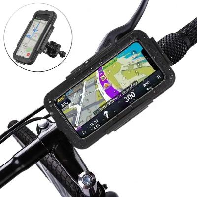 China Motorcycle Adjustable Brand New Waterproof Handlebar Mount Holder Bicycle Phone Factory Price Waterproof Phone Holder Mount for sale