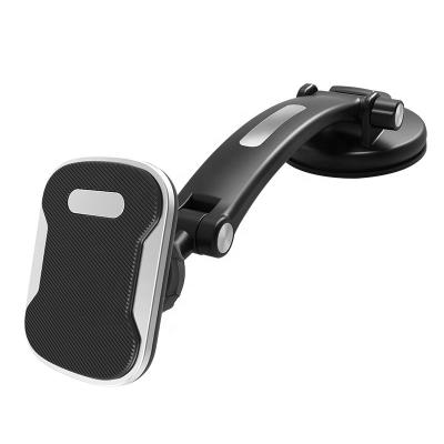 China Universal 360 Adjustable Long Arm Suction Cup For iPhone12 Strong Magnet Adjustable Car Dashboard Mount Mobile Phone Holder for sale