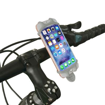 China Convenient Custom Logo Color Phone Gadgets Silicone Navigation Bike Phone Holder For Electric Bike Bicycle for sale