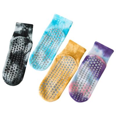 China Breathable Custom Made Pilates Socks Non-slip Yoga Socks Women Cotton Grip Ankle Sports Wholesale Socks for sale