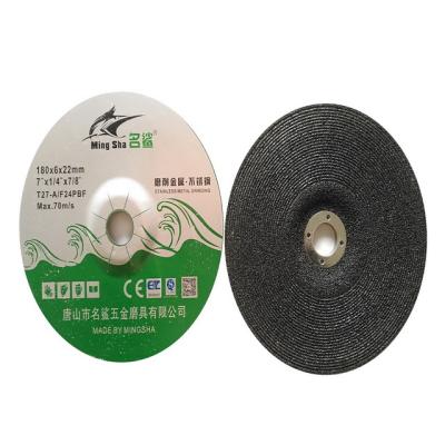 China Inox 7 Inch Angle Grinder Fin Disc Grinding Tools 180*6*22 Polishing Abrasives Cutting Wheel For Blades Stainless Steel Metal for sale