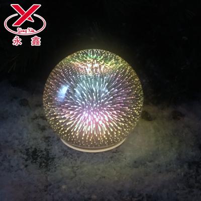 China China Christmas Lead Glass Ball Lights and Decor Blown Glass Ornaments for sale