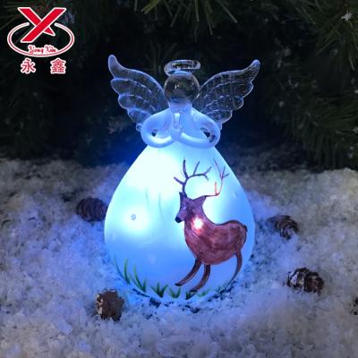 China China LED Angel Glass Bottle Glass Decoration Pieces for sale