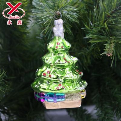 China China Glass Figurines Christmas Tree Ornament Glass for sale