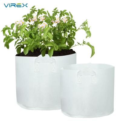 China Eco - Friendly Soft Fabric Vegetables Gowing Indoor Hydroponic Bag Grow Pots for sale