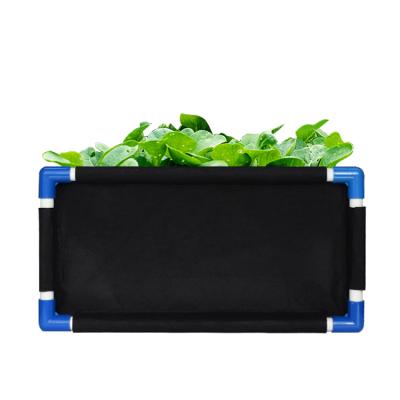 China Breathable Garden Bed Planter Grow Bed Square Fabric Raised Planter Box Felt Raised Vegetable Grow Bed for sale