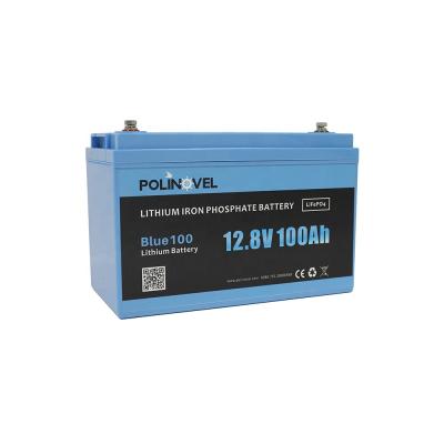 China Home Appliances Polinovel Blue100 Lithium-ion Lifepo4 Solar Li-ion Battery 12v 100ah for sale