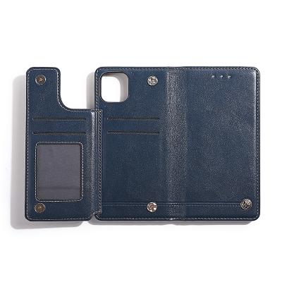 China Shockproof PU Flip Wallet Leather Case for iPhone 13 12 pro mini 11 max card holder phone cases for sale