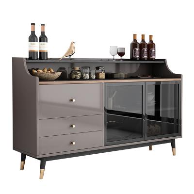 China Nordic modern minimalist side cupboard adjustable side cupboard wine cabinet living room dining room cabinet wine cabinet small (the other) for sale