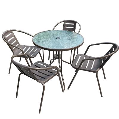 China Modern Outdoor Table and Chairs Small Simple Casual Garden Courtyard Cafe Outdoor Terrace Tables and Chairs for sale