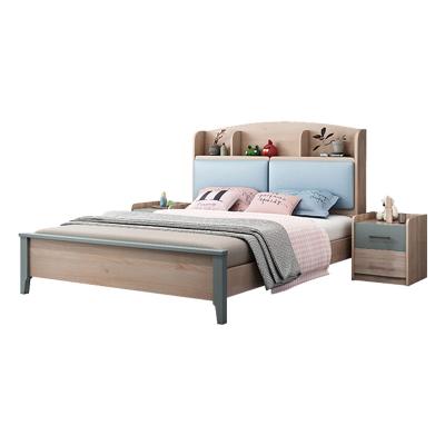 China Small Family Type Single Bed 1.2m 1.5m Storage Bed Nordic Modern Boys Teen Boys Bed for sale