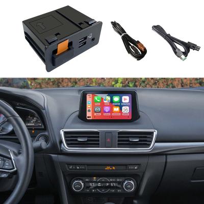 China Module Road Interface Dual USB Top Interface Decoder For Mazda 3 Mazda3 Auto Retrofit 2014-2018 Apple CarPlay Android Kit Fits For Mazda for sale