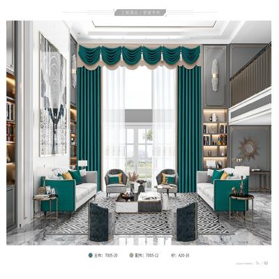 China Modern Design Ready Made Curtain KEERJIA Decoration Luxury 100% Polyester Drapes For Living Room Window Drapes for sale