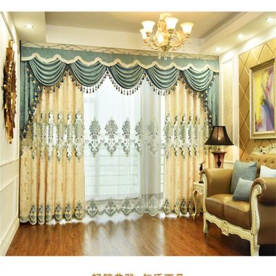 China KEERJIA decoration good quality roll blackout jacquard moderncurtain custom luxury curtains for living room embroidery curtain for sale