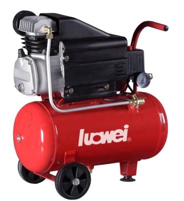 China Small Directly Lubricated 2HP 24L Motor Pump Piston Portable Air Compressor for sale