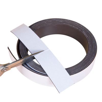 China 3M Magnetic Tape Rubber Thin Strip Customized Industrial Magnet Flexible Magnetic Tape for sale