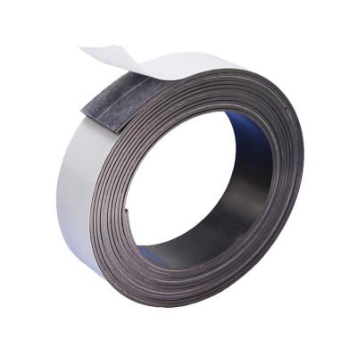 China Industrial High Quality Adhesive Magnets Tapes Magnet Roll White Magnet Strip For Doors And Curtains for sale