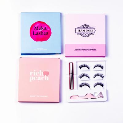 China Factory Price Waterproof No Glue Eyelash Kit High Quality 25mm 3D Mink Magnetic False Eyelashes for sale