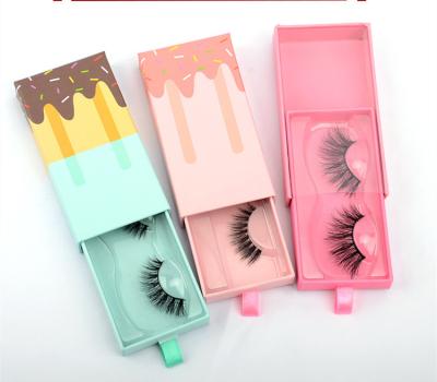 China 2021 New Design Custom Eyelash Box Waterproof Packaging False Magnetic Eyelashes 25mm 3D Mink Eyelash Wholesale for sale