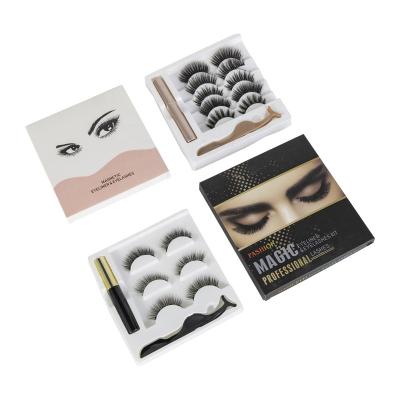 China 3D Waterproof 25mm Mink Eyelash High Quality Vendors Wholesale Tapered Silk Eyelashes With Magnetic Liquid for sale